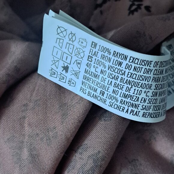 Forever 21 Women's Rust Pink Floral Cap Sleeve Travel Vacation Dress 2X - Picture 7 of 8